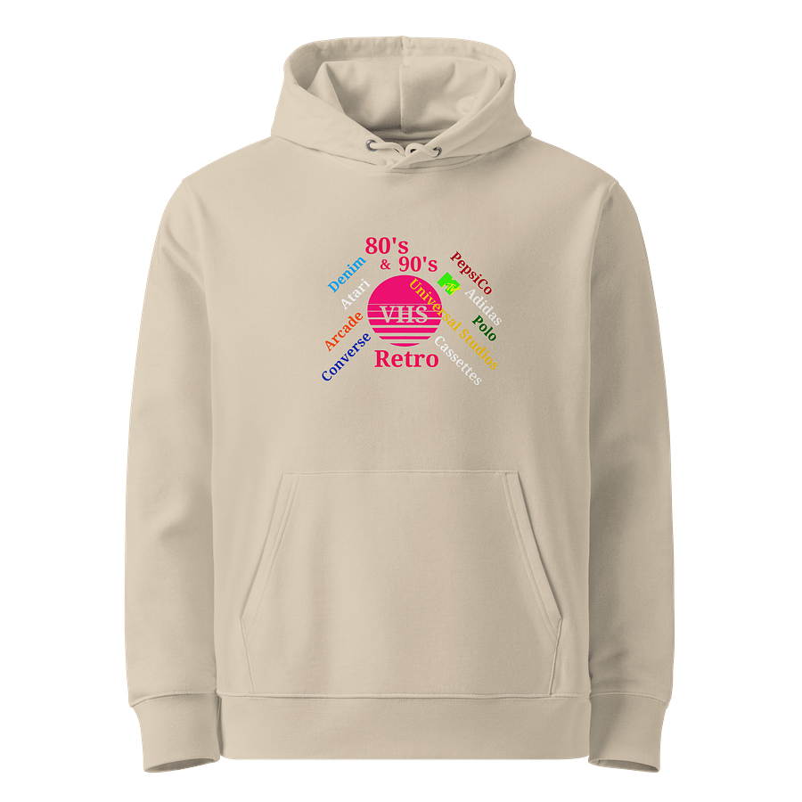 Retro VHS Dreams Organic Hoodie product image (1)