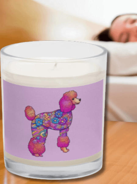 Flower Power Poodle #1 - Soy Candle product image (2)