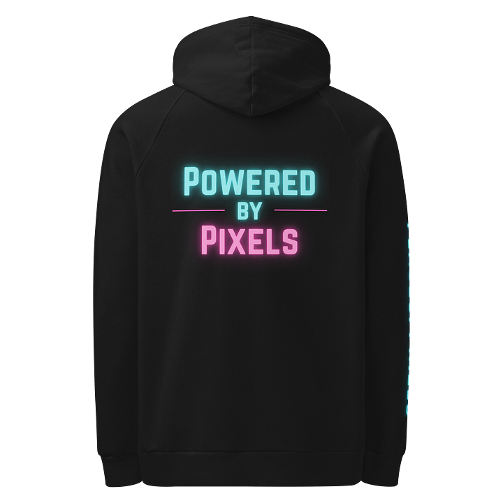 Powered by Pixels – Retro Neon Hoodie product image (2)