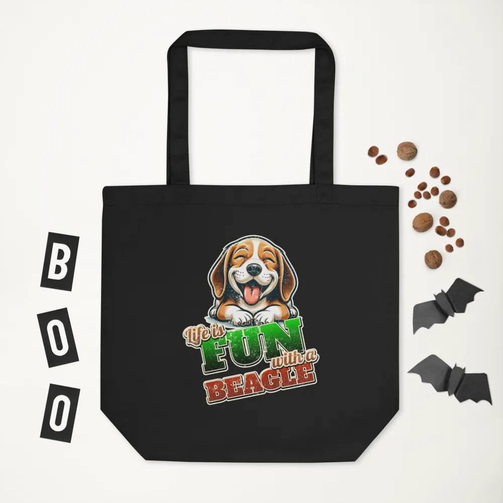 Fun Beagle Eco Tote Bag product image (7)