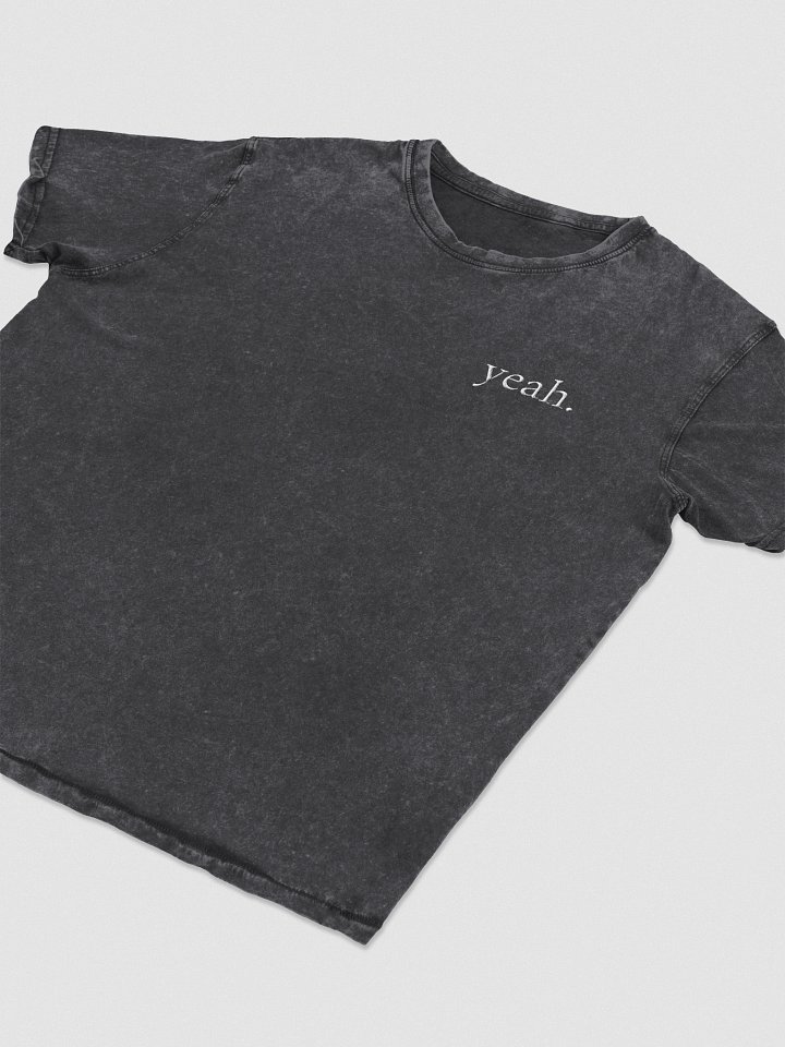 “yeah.” Embroidered Distressed Tee product image (6)