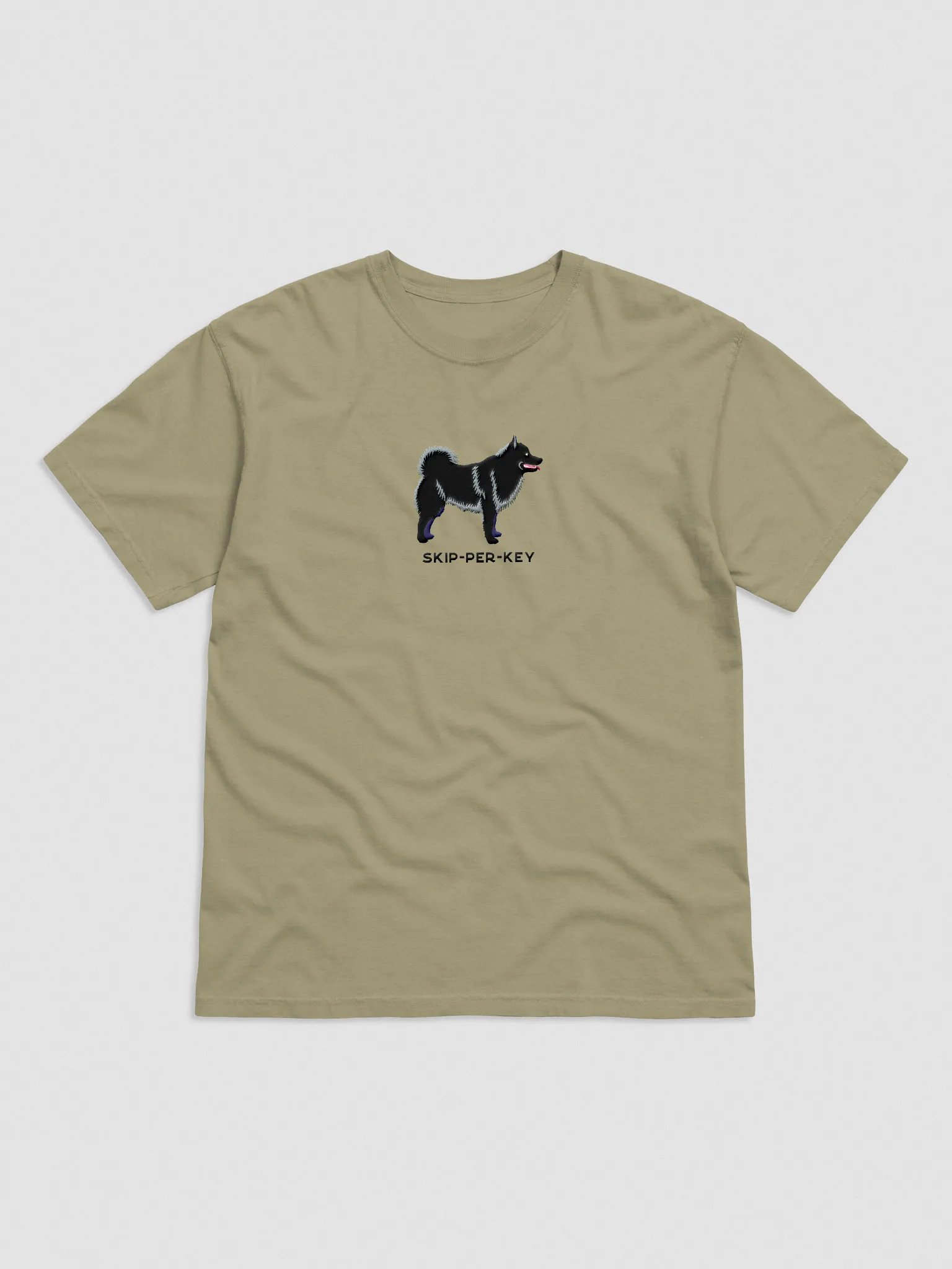 Skip-Per-Key T-Shirt(Embroidered) of a Schipperke product image (4)