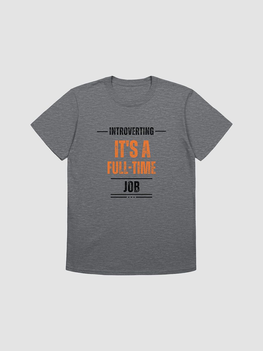 Bold Orange Full-Time Statement T-Shirt product image (1)