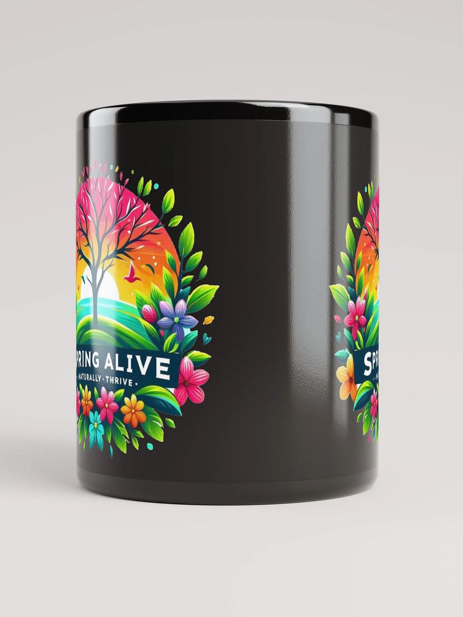 Spring Alive Black Glossy Mug product image (9)