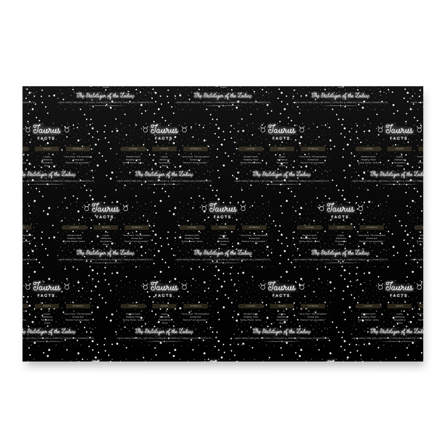 Taurus 2025, Attributes Table, Wrapping Paper product image (1)