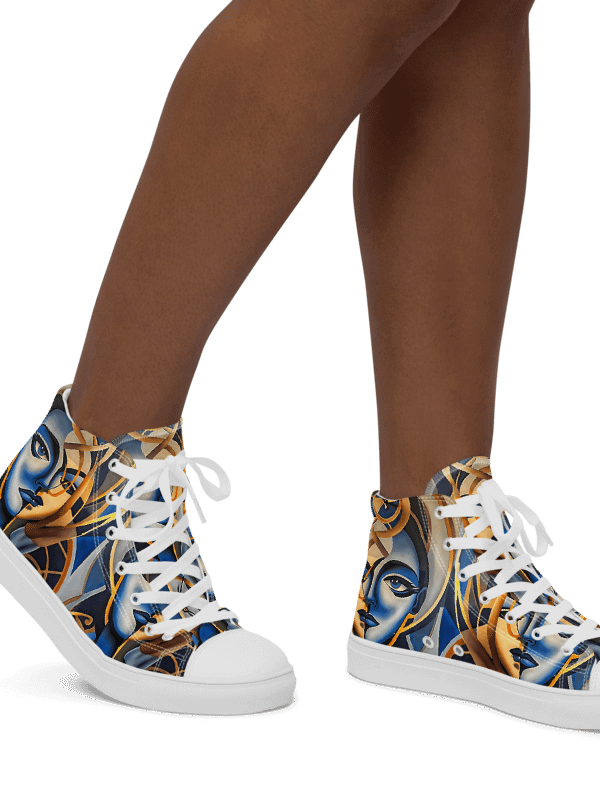 Women's Blue Sneaker Ball Ready High Tops product image (1)