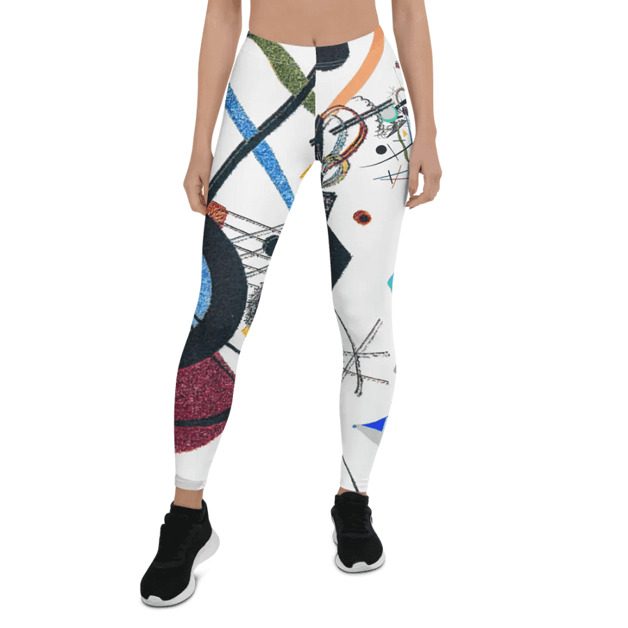 Abstract Lithographic Pattern Design leggings - V1 product image (7)