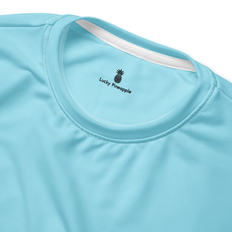 Light Blue Solid Color Eco Friendly Unisex Sweatshirt product image (4)