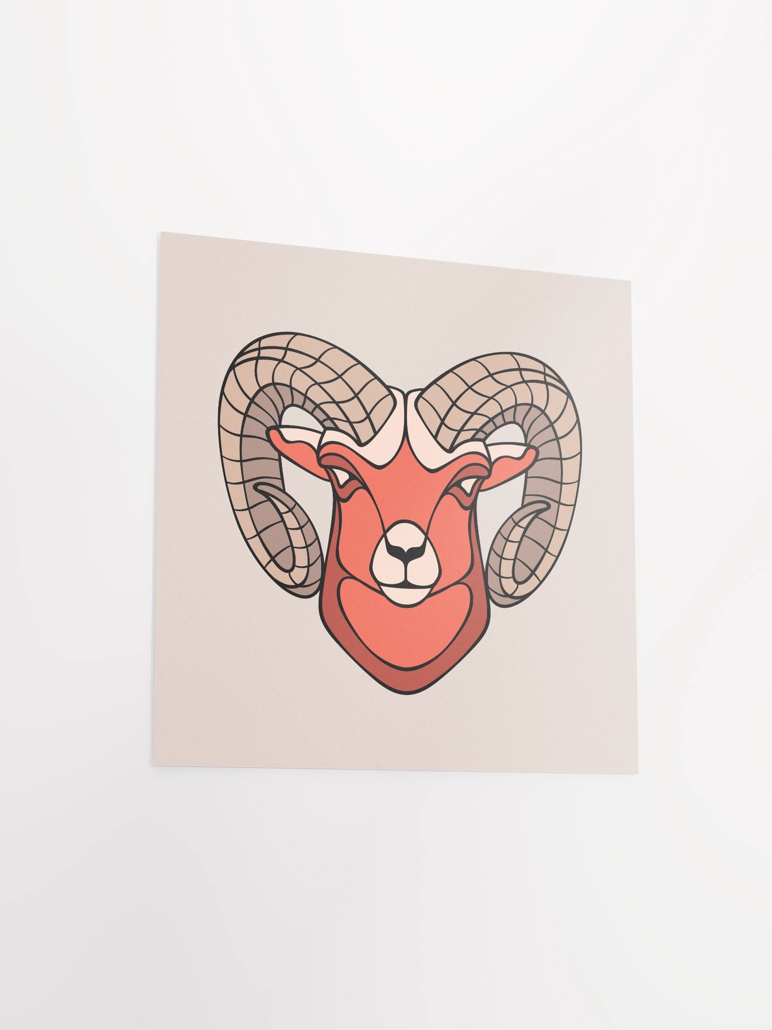 Bighorn Sheep - Square Matte Paper Poster product image (3)