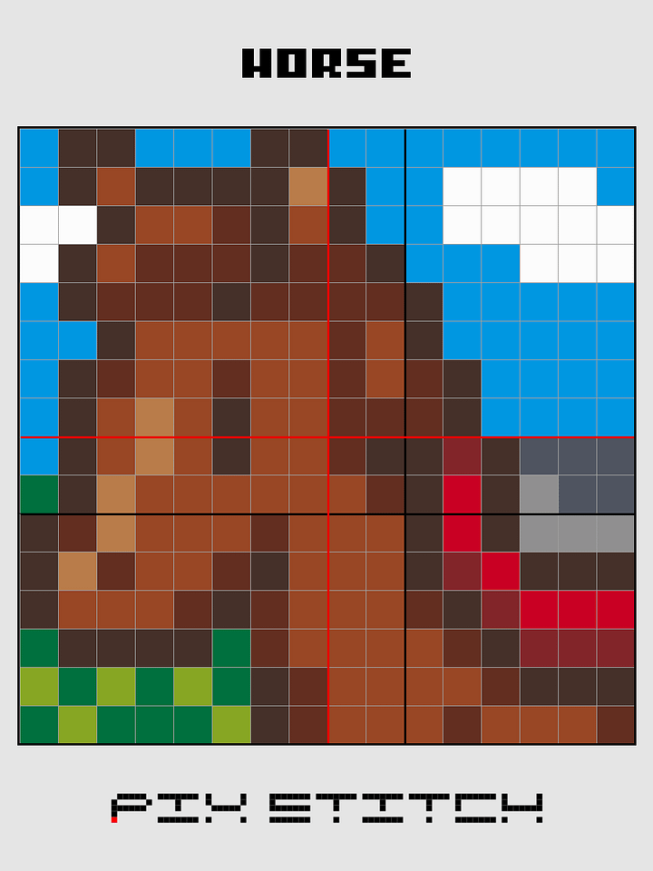 Horse Pixel Art product image (2)