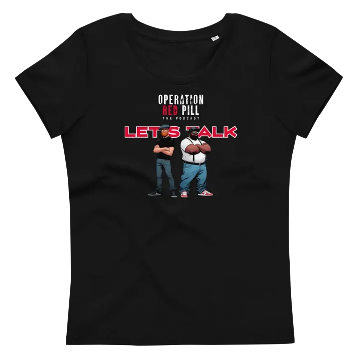 “Let’s Talk” Women’s Fitted T-shirt - The Drew Missen Collection product image (1)