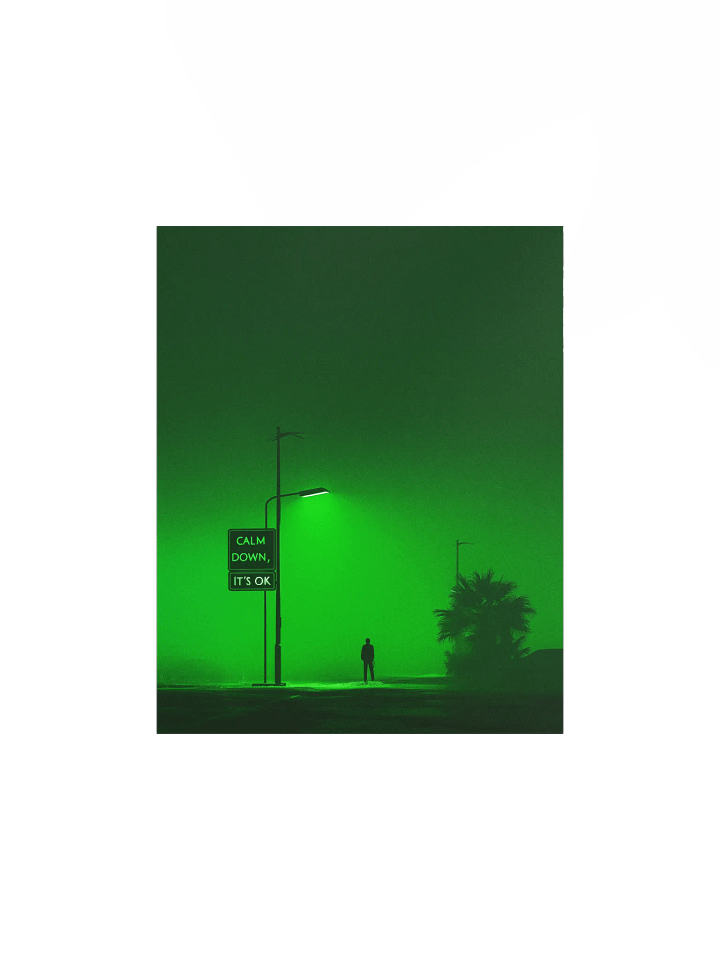 "Calm down, its ok" Matte Poster product image (2)
