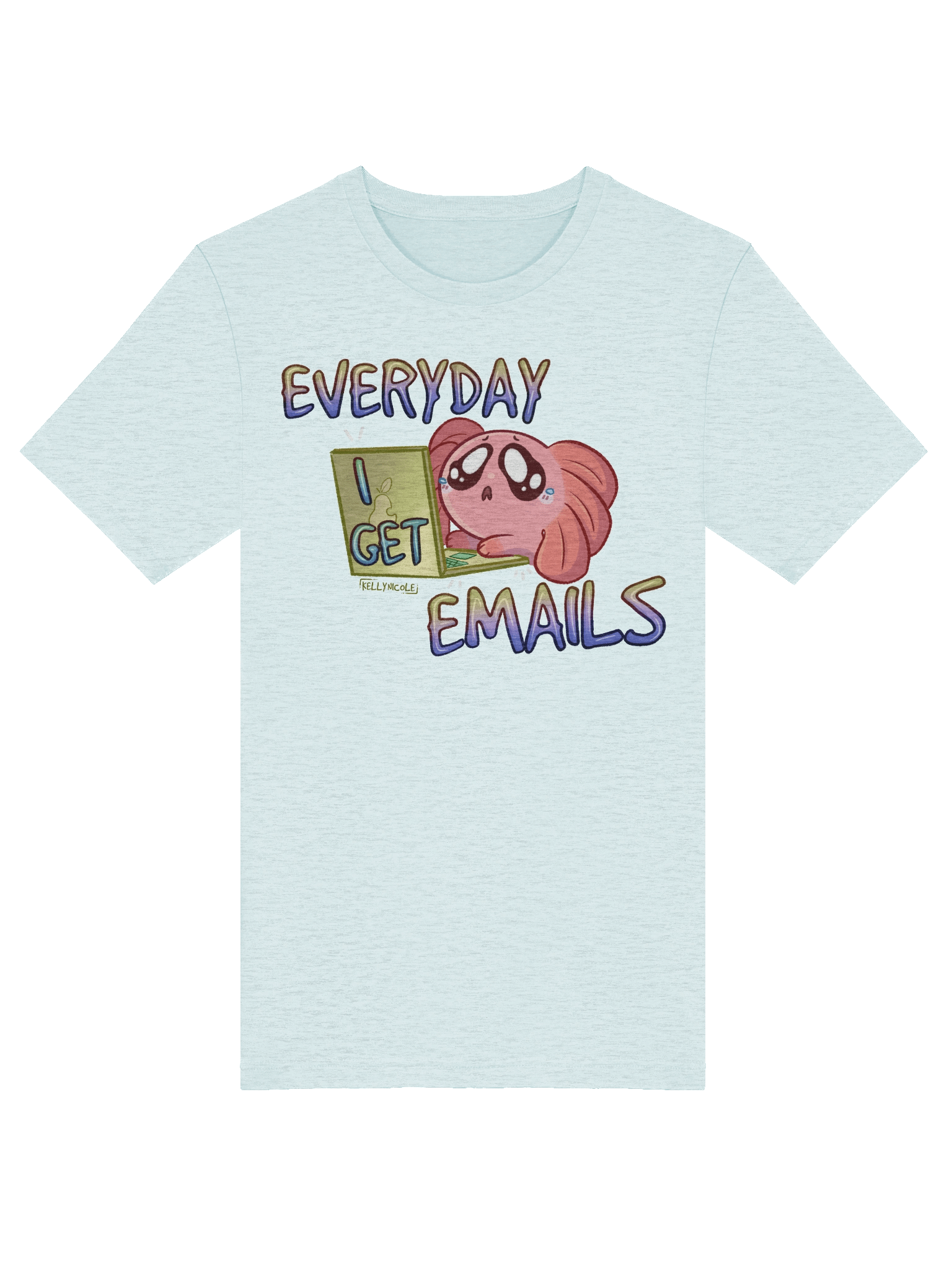 Everyday I Get Emails Spud Fitted T-Shirt product image (89)