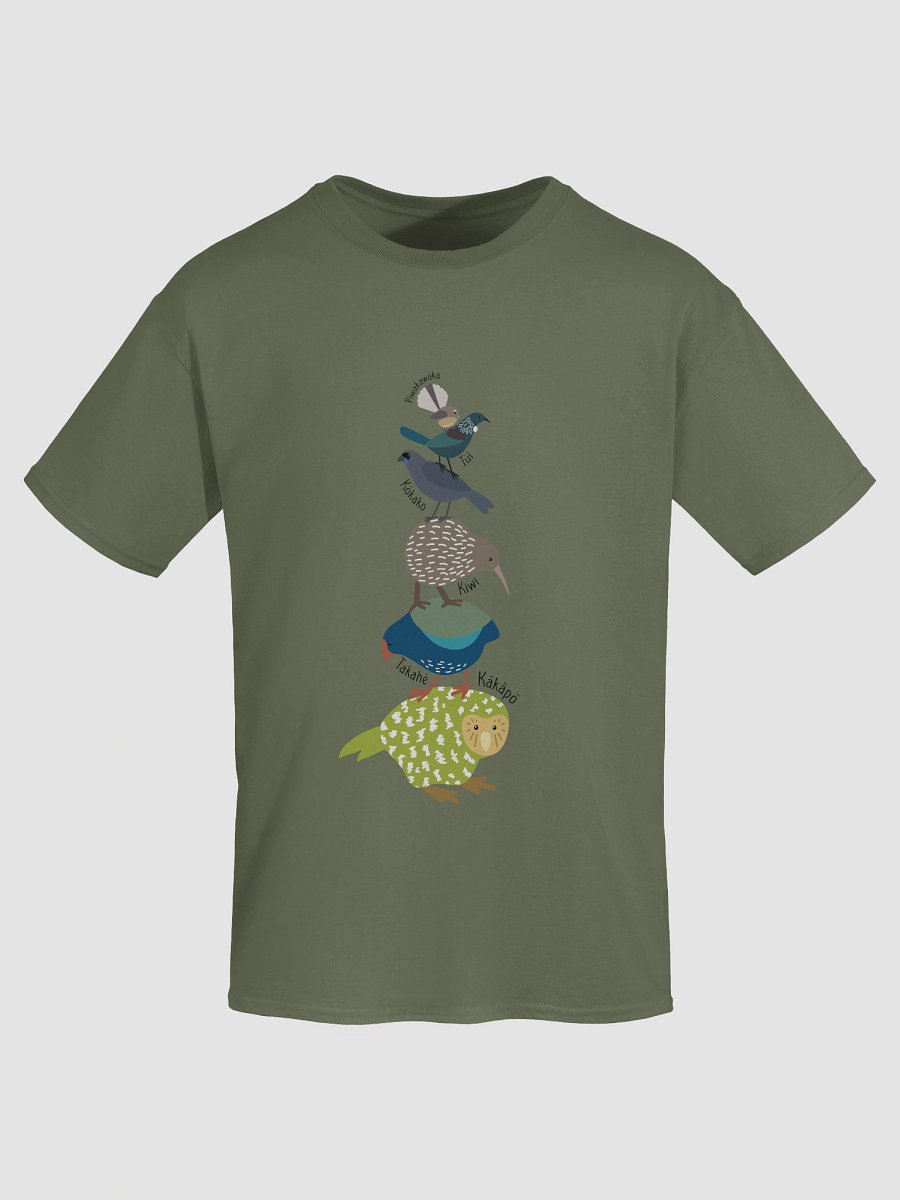 Stacked New Zealand Birds - Unisex Adult Tee product image (7)