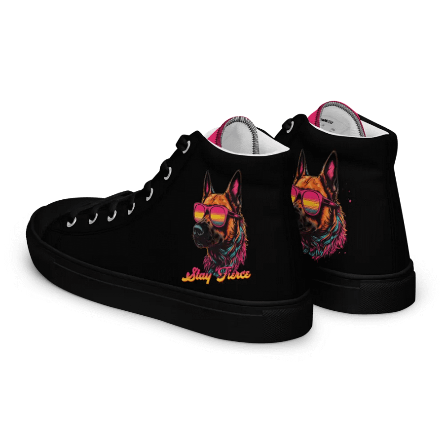 Stay Fierce Women's K9 Malinois Canvas High Tops product image (5)