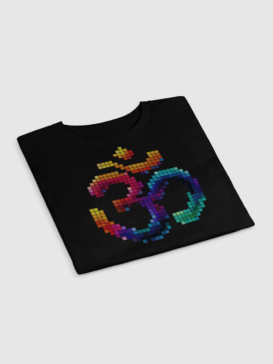 Pixelated Om Symbol Crop Top product image (3)