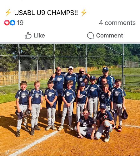 Congrats boys. Great job 9u usabl champs