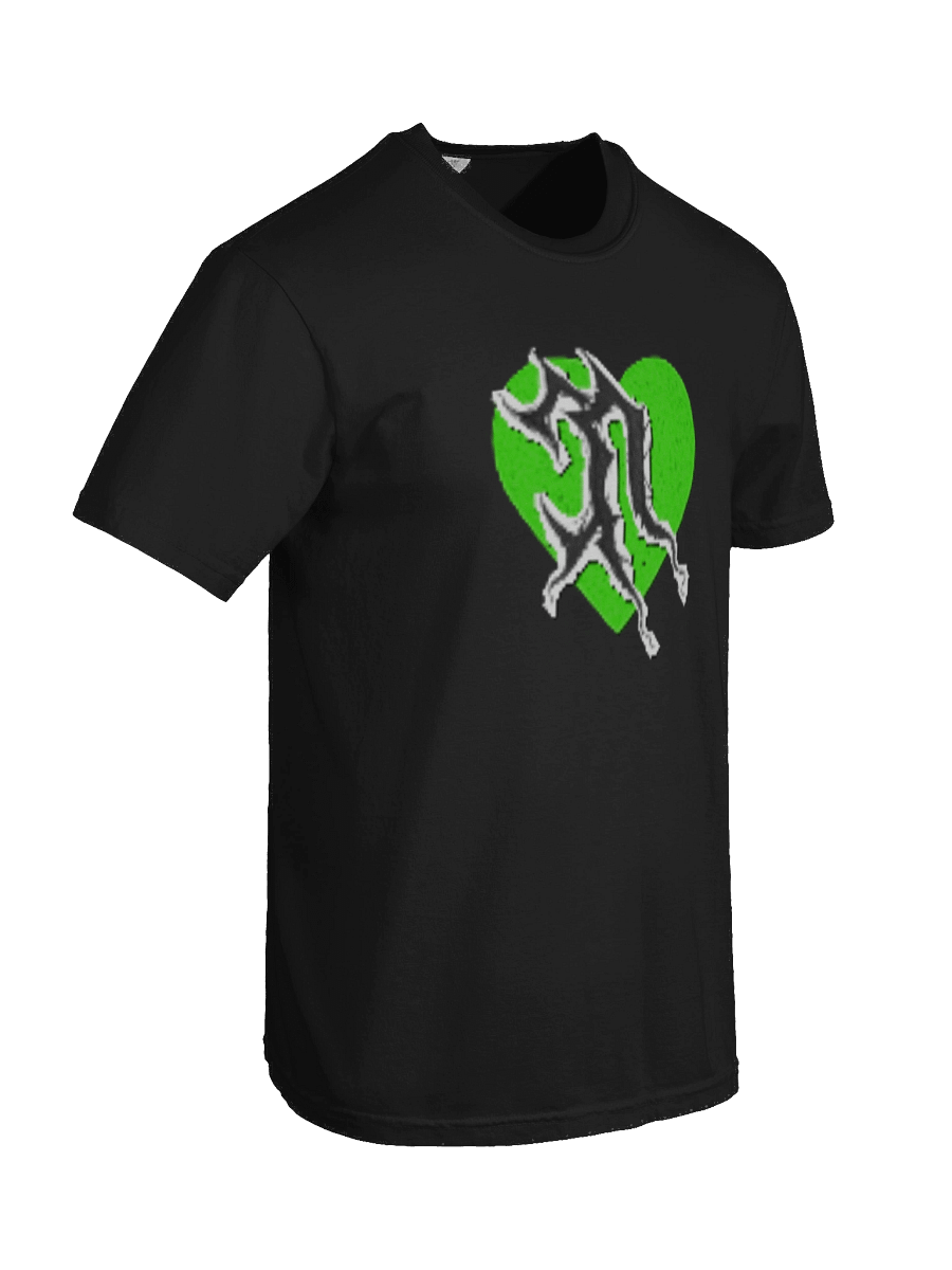Mystical Necro Heart Green Heart T-Shirt product image (8)