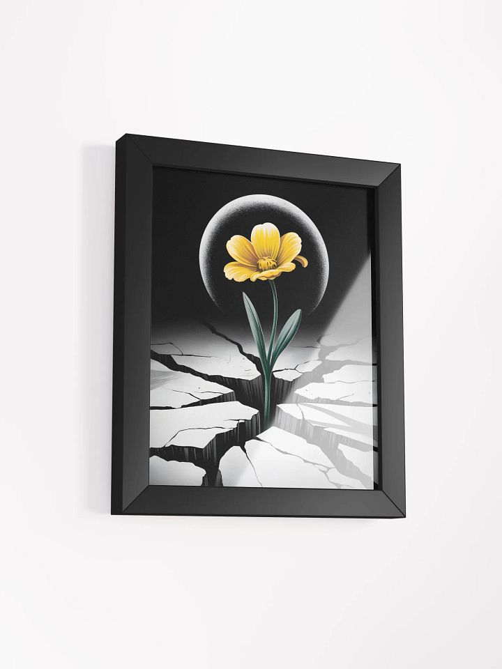 Bloom in Darkness Wall Art | Resilience & Growth Symbolism Print product image (2)