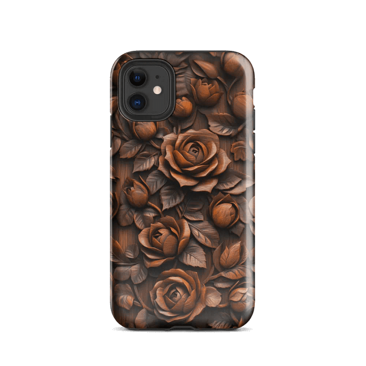 Roses Wood Carving Effect - Tough Phone Case product image (2)
