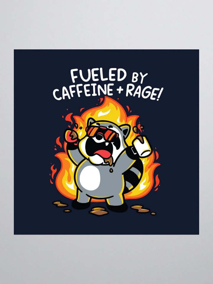 Caffeine & Rage Sticker product image (1)