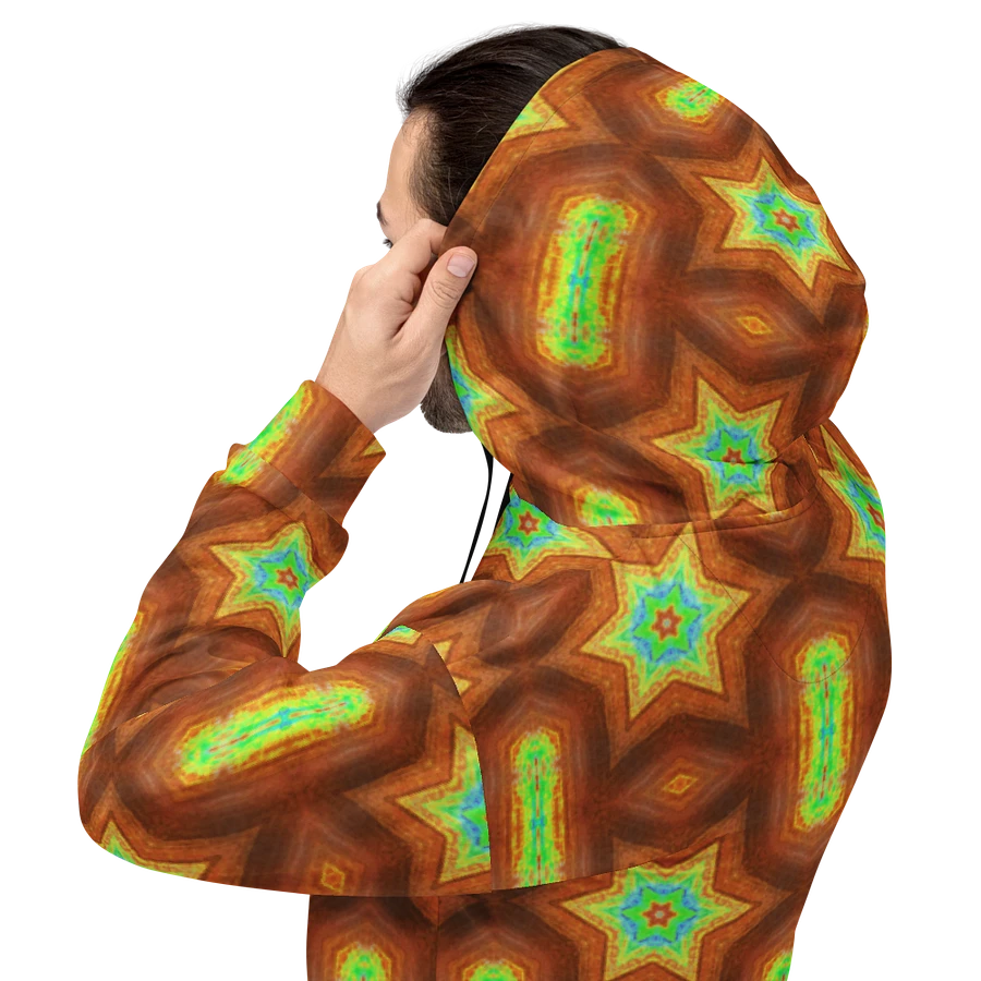 Abstract Retro Repeating Stars Unisex All Over Print Hoodie product image (5)