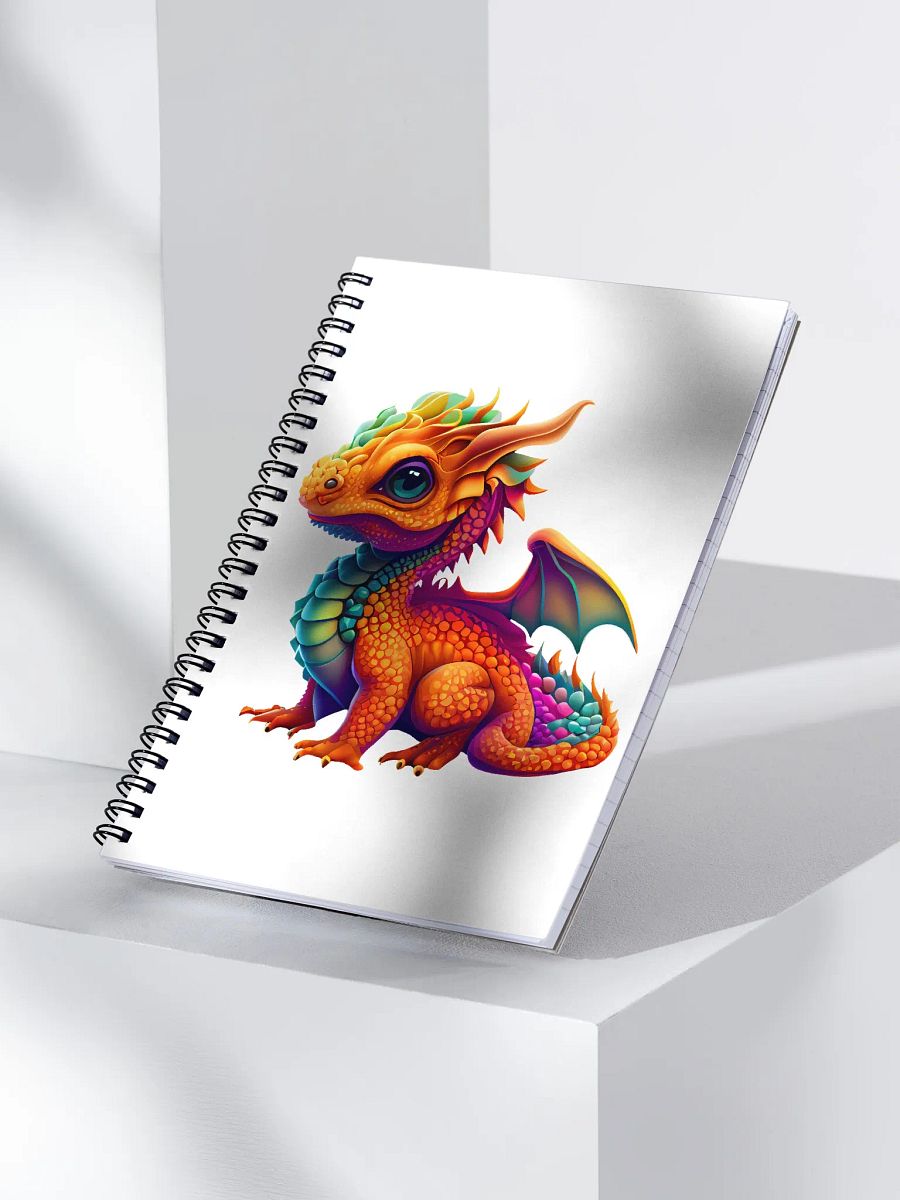 Vibrant Dragon Dreams Spiral Notebook product image (3)