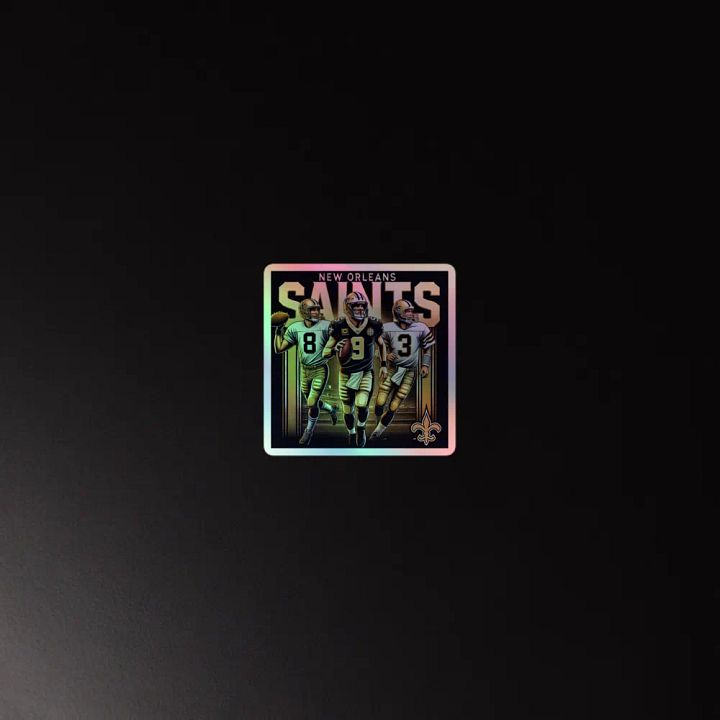 New Orleans Saints Holographic Football Players Sticker Sheet product image (4)