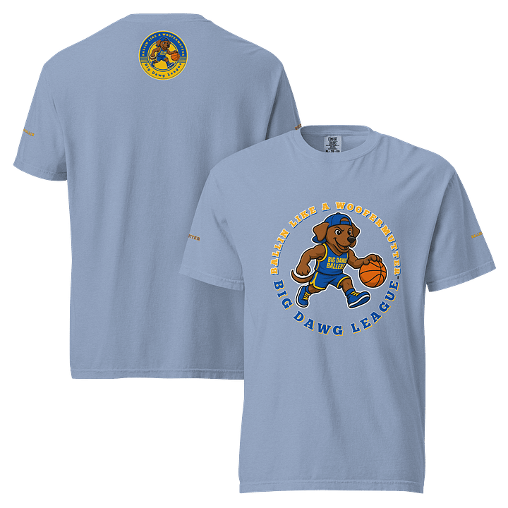 Brown Labrador Ballin Like A WooferMutter™ Unisex Garment-Dyed Heavyweight T-Shirt product image (7)