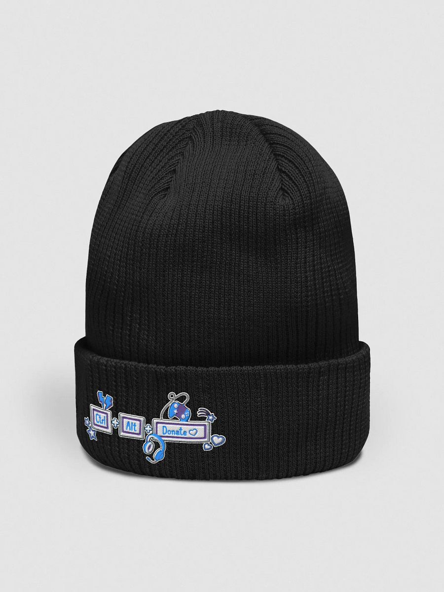 CTRL ALT Donate 2025 - Beanie Embroidered (Blue Logo) product image (3)