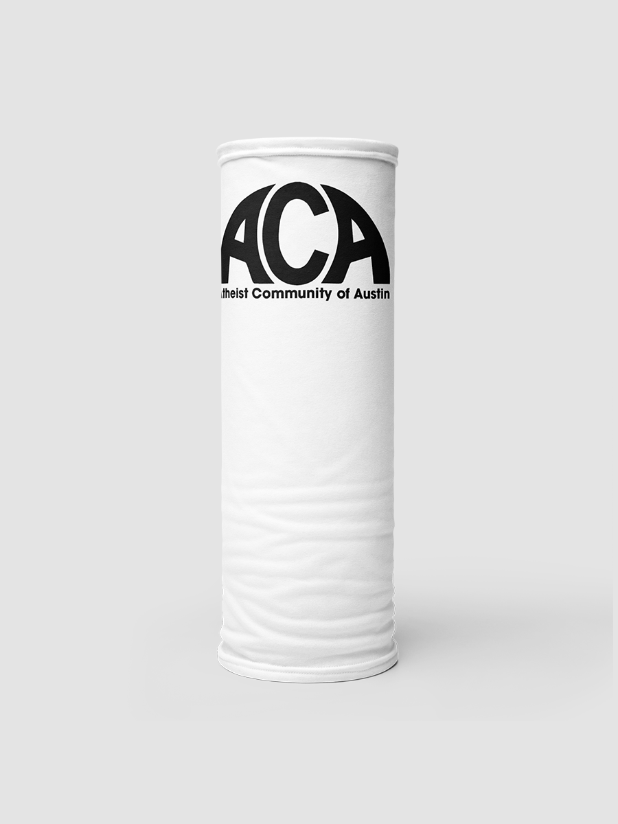 The Atheist Community of Austin White Neck Gaiter product image (3)