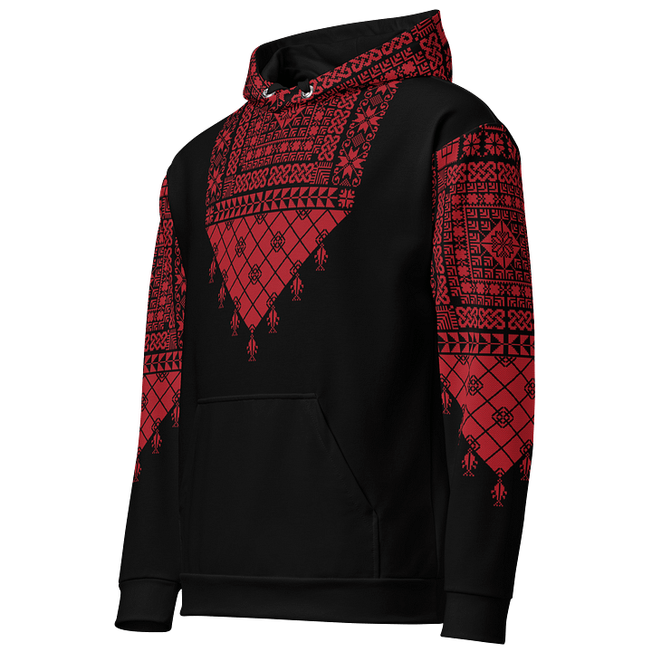 Red Tatreez Hoodie Unisex product image (2)