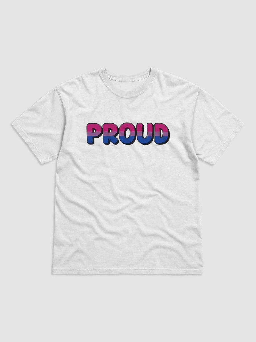 The 'PROUD bi' T-Shirt - White product image (1)