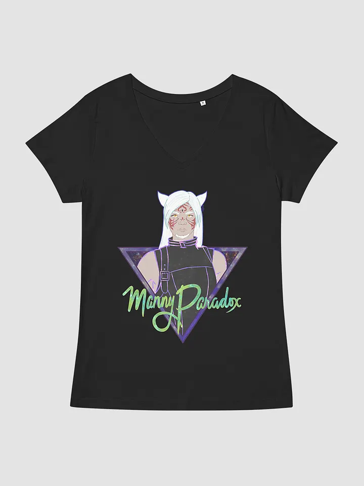 [Mannyparadox] Women’s Fitted V-Neck T-Shirt - B&C TW045 product image (1)