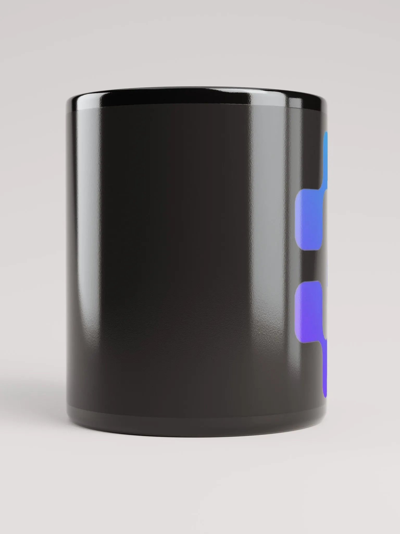 Gold Level Q Black Glossy Mug product image (5)