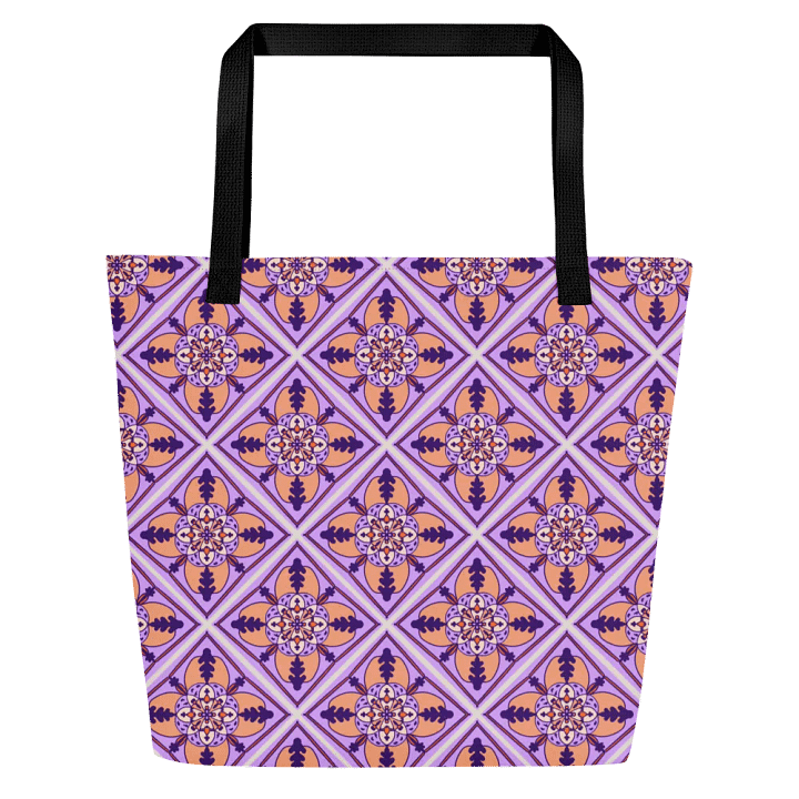 Detailed Symmetrical Pattern All Over Print Tote product image (1)