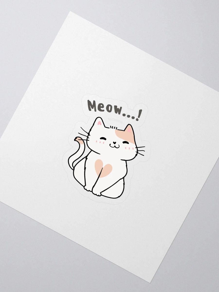 Blushing Cat Heart Stickers product image (2)