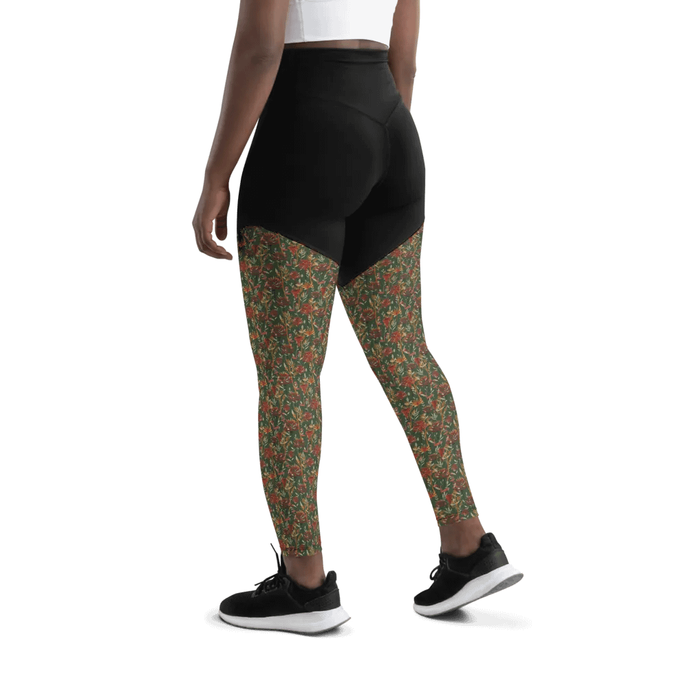Brown All-Over Print Sports Leggings product image (11)