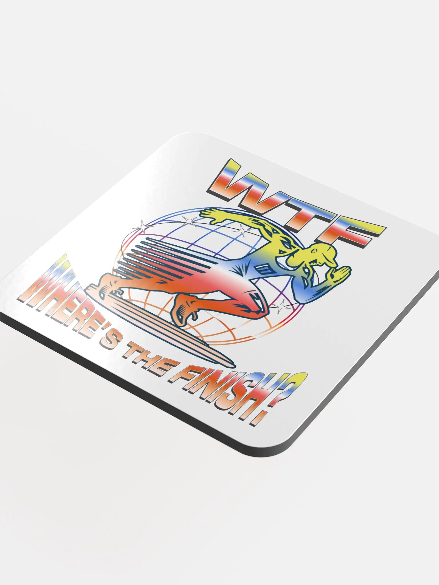 WTF Where's The Finish? Cork Coaster product image (1)