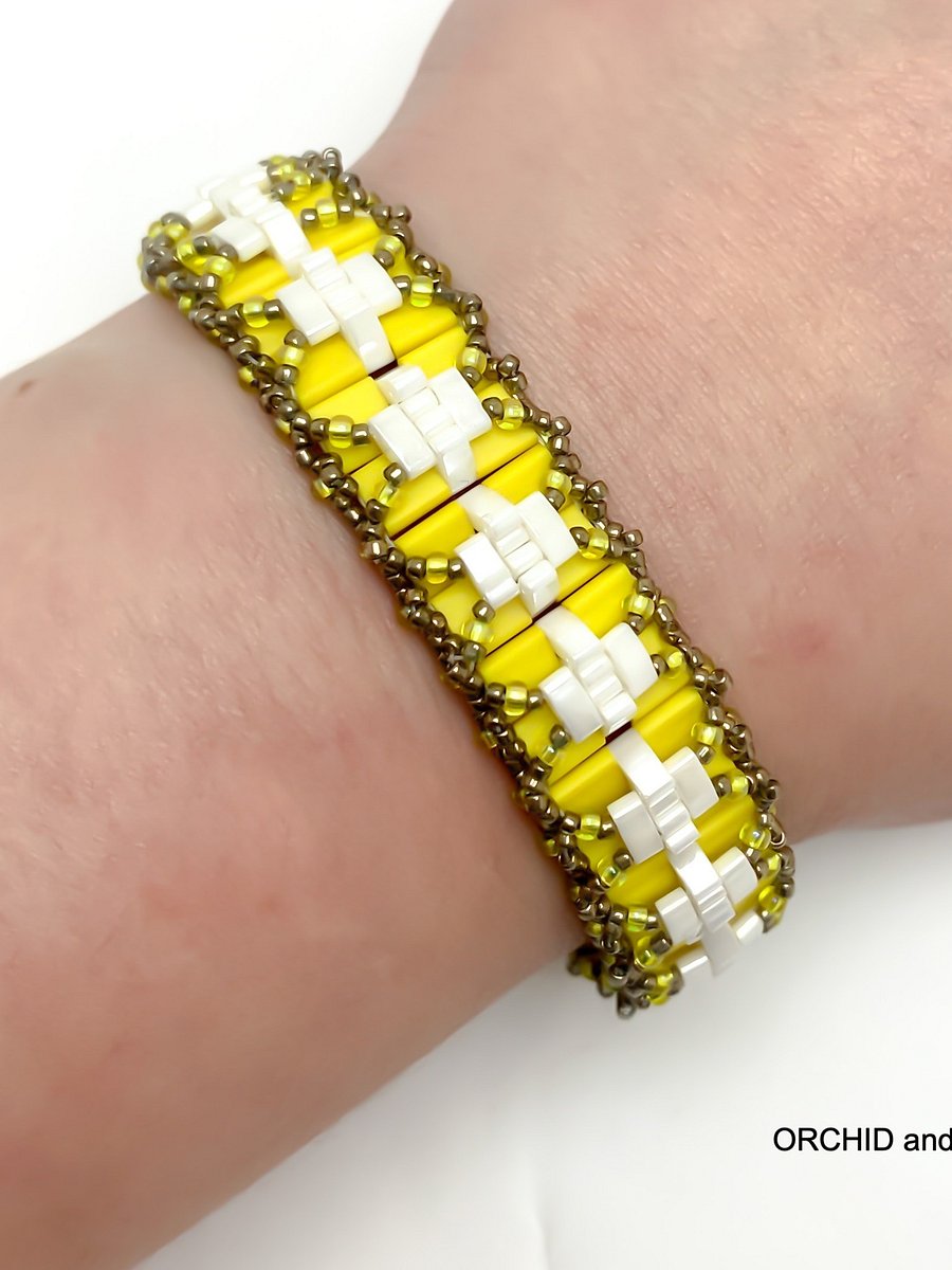Beading Pattern – Pleated Tila Bracelet product image (6)
