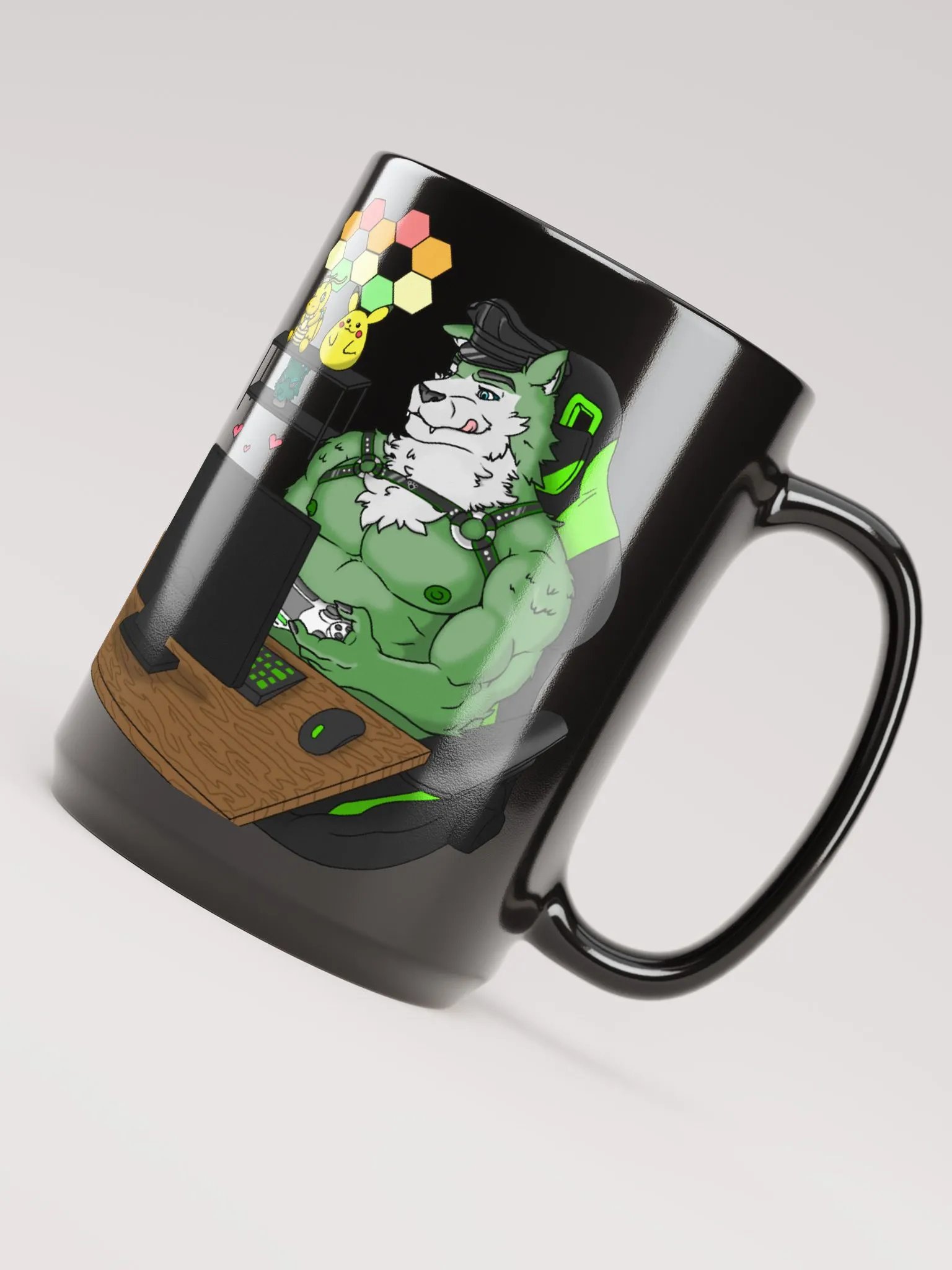 Creamy Morning Treat 15oz Black Mug product image (4)