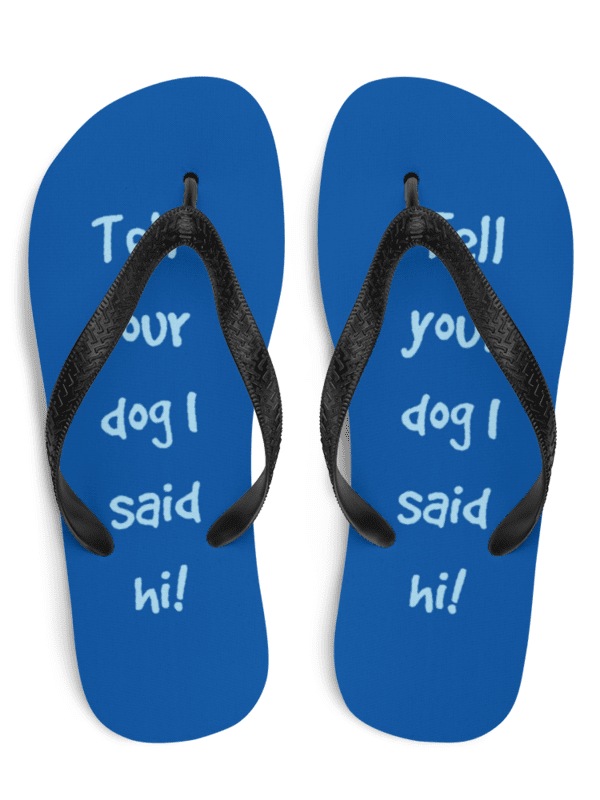 Tell your dog I said hi! Flip Flops product image (1)