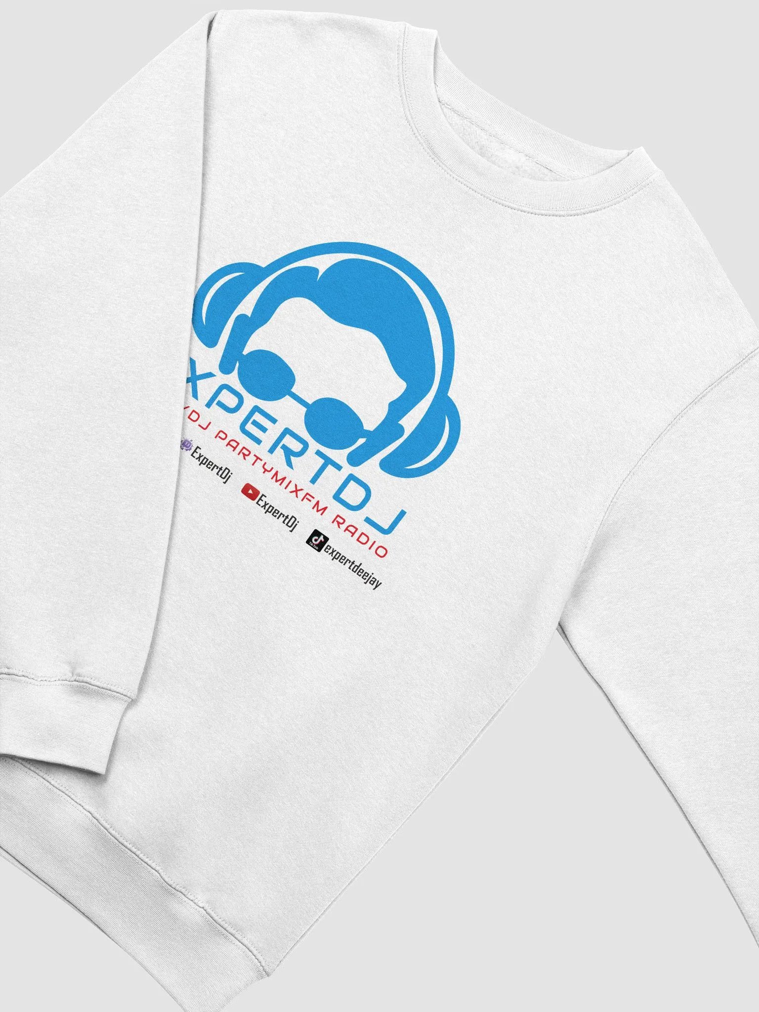 Crewneck Sweatshirt ExpertDj Front Print Type 2 product image (2)