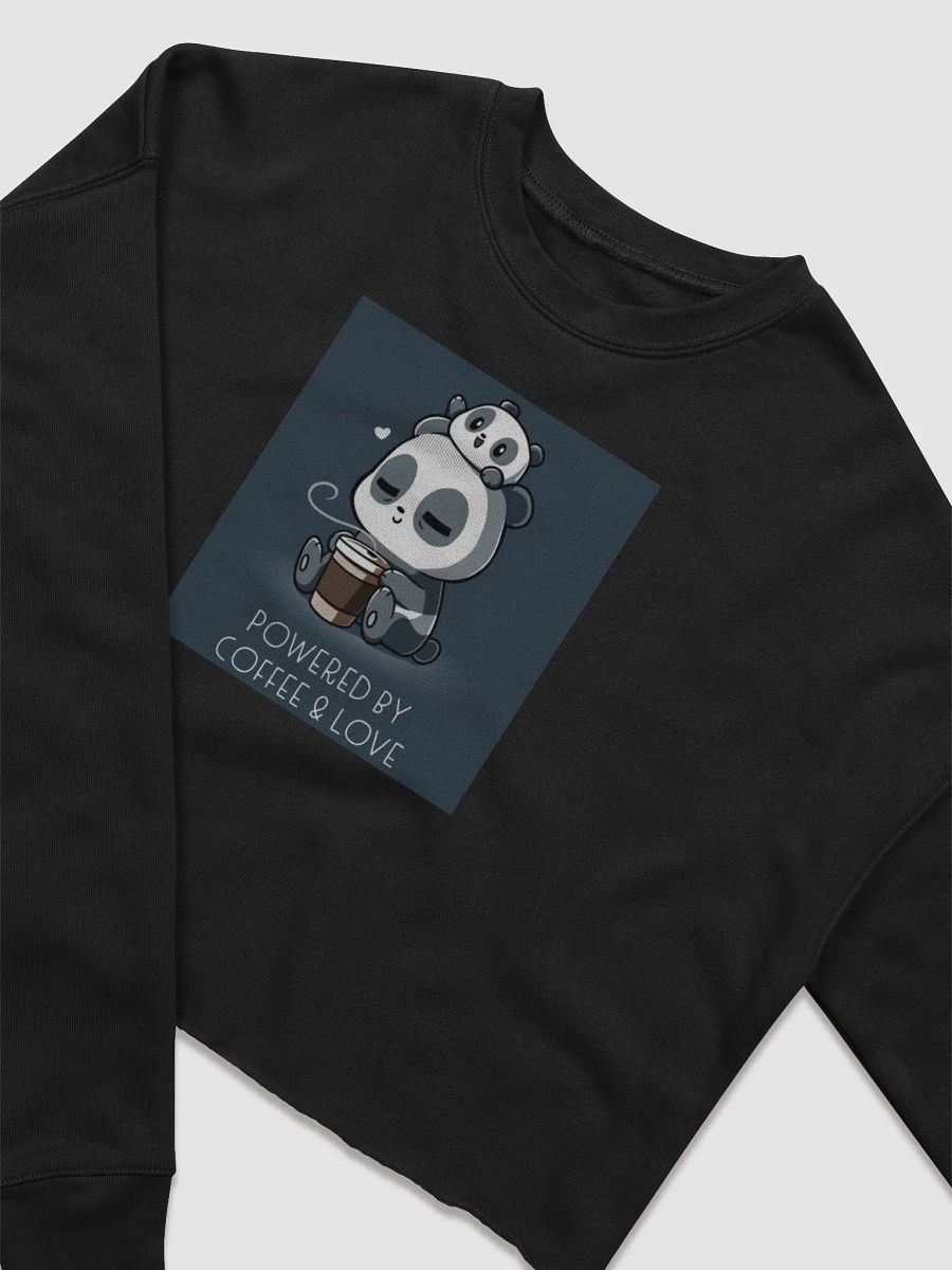 Caffeine Love Panda Crop Sweatshirt product image (14)