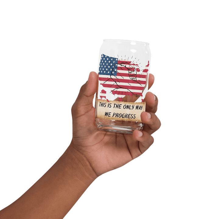 Come Together USA Can Shaped Drinking Glass w/Lid & Straw product image (32)