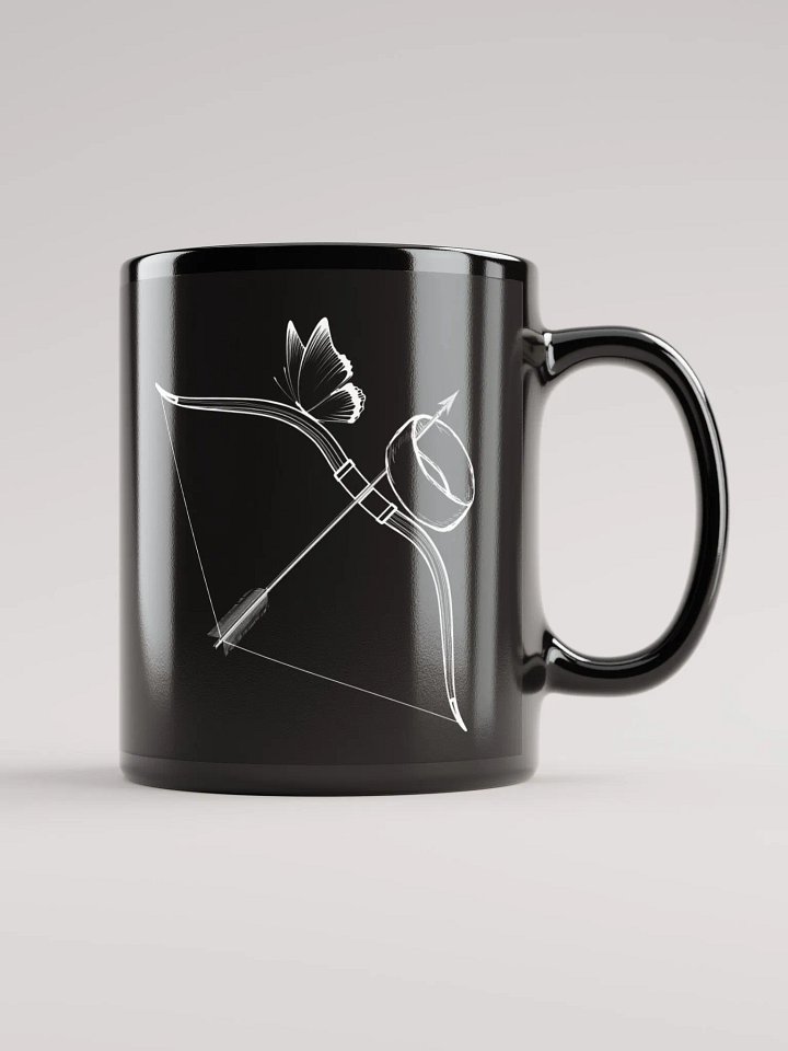 Bow, Arrow, Cuff & Butterfly Black Mug product image (1)