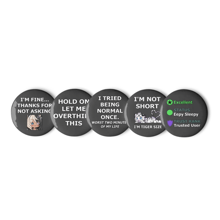 Pin Button - Limited Edition Collection #3 (Black) product image (1)