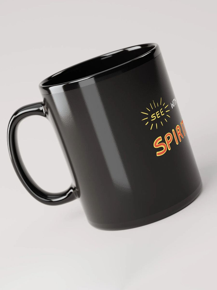 'Spiritualize' Glossy Black Mug product image (6)