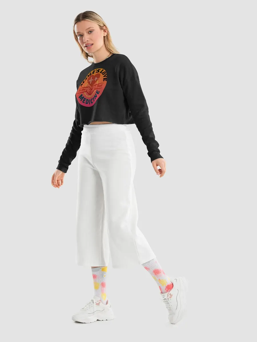 MAMA'S LOVE Fleece Crop Sweatshirt product image (36)