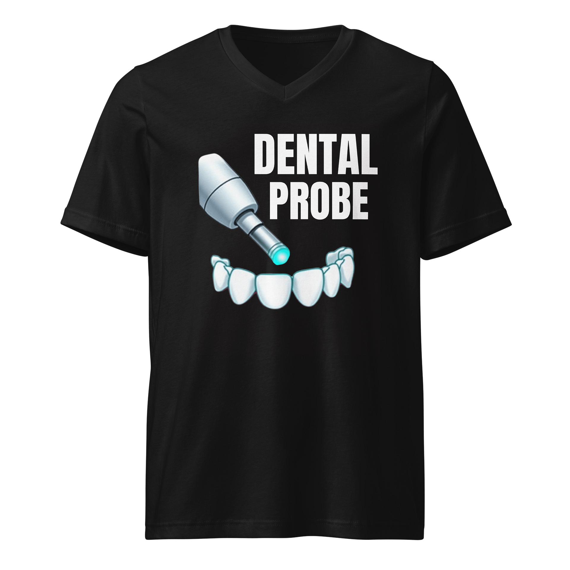 Glowing Dental Probe V-Neck Tee product image (1)